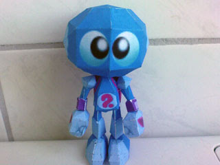 Davy the Chameleon Papercraft