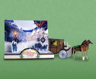 A Christmas Carol Horse Carriage Papercraft