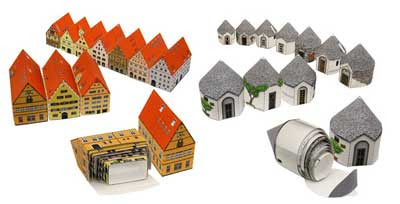 Mini Desktop Town Papercraft