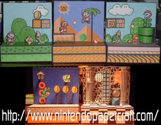 Super Mario 3 Diorama Papercrafts