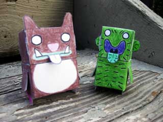 The Muncher & Cactus Person Paper Toy