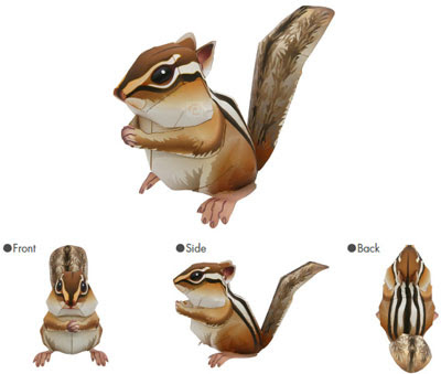 Chipmunk Papercraft