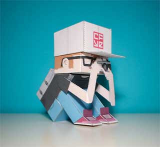 CFYE Crackboy Paper Toy