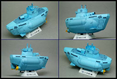 Anime Submarine Papercraft U-Boat