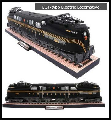 GG1 Electric Locomotive Papercraft Train