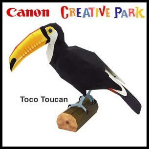 Toco Toucan Papercraft Bird