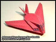 Advance Wars Stealth Fighter Papercraft