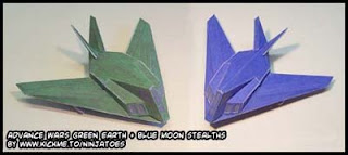 Advance Wars Stealth Fighter Papercrafts