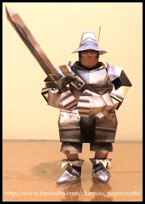 Final Fantasy IX Steiner Papercraft