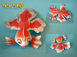 Pokemon Goldeen Papercraft