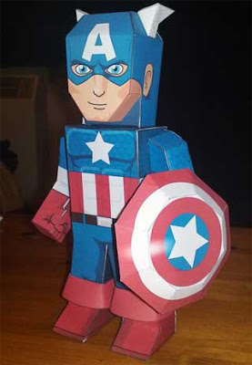 Captain America Papercraft 5