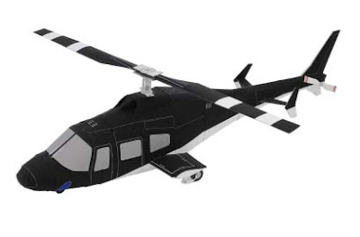 Airwolf Helicopter Papercraft