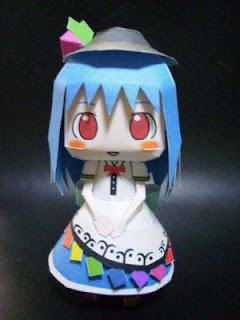 Touhou Project Tenshi Hinanai Papercraft