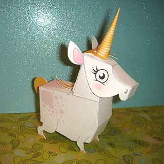 Mythology Papercraft - Unicorn & Pegasus ~ Paperkraft.net - Free ...