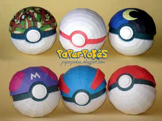 Poke Ball Papercrafts