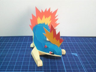 Pokemon Quilava Papercraft