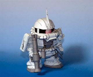 M6-06J Zaku White Ogre Gundam Papercraft