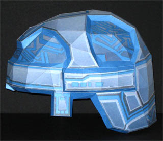 Tron Helmet Papercraft