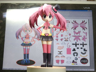 Anime Cherry Papercraft