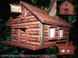 Donkey Kong Treehouse Papercraft