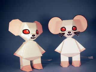 Tutu Mouse Papercraft