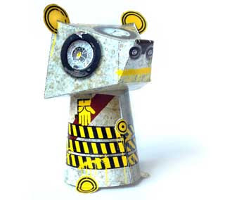 Steampunk Bear Paper Toy