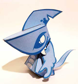 GatorShark Paper Toy