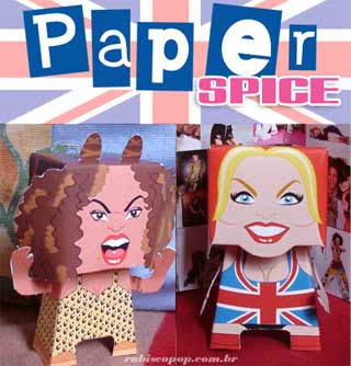 Spice Girls Papercraft Scary Ginger