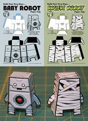 Monster ALien Robot Paper Toy