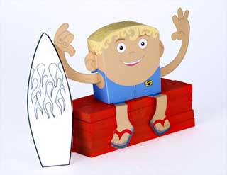 Surfer Papercraft