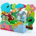 Forest Animals Papercraft Dioaram