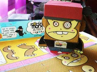 ZombieMonk Paper TOy