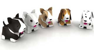 Animal Friends Joga Puppy Paper Toys