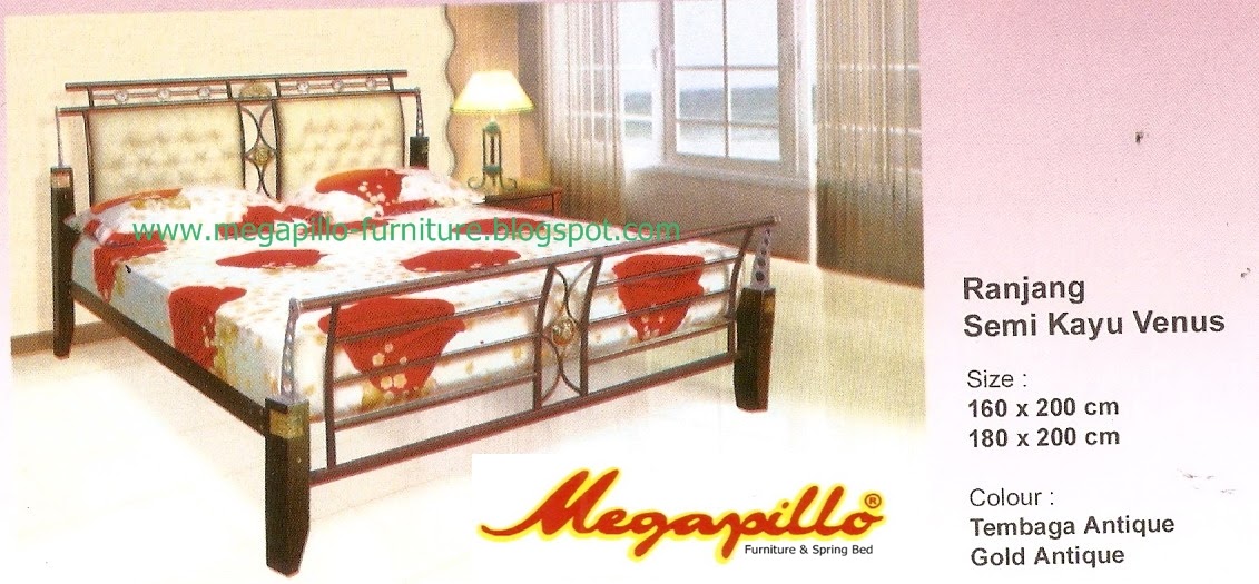 Megapillo Furniture & Spring Bed Online Shop Ranjang Semi Kayu SCS Venus