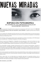 Exposición Nuevas Miradas 2009