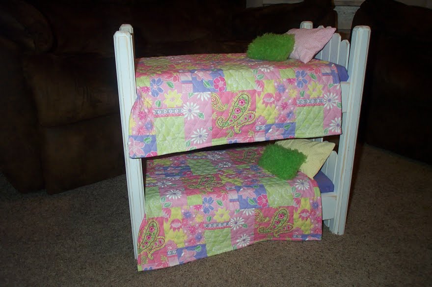Designs by Jodi White Picket Fence Bunk Beds