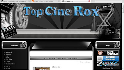 Template Top Cine Rox para blogger gratis