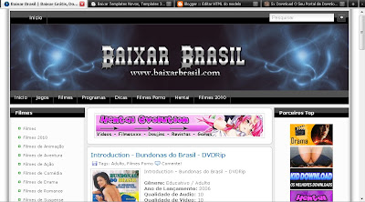 Template do BaixarBrasil Completo com numeração para Blogger