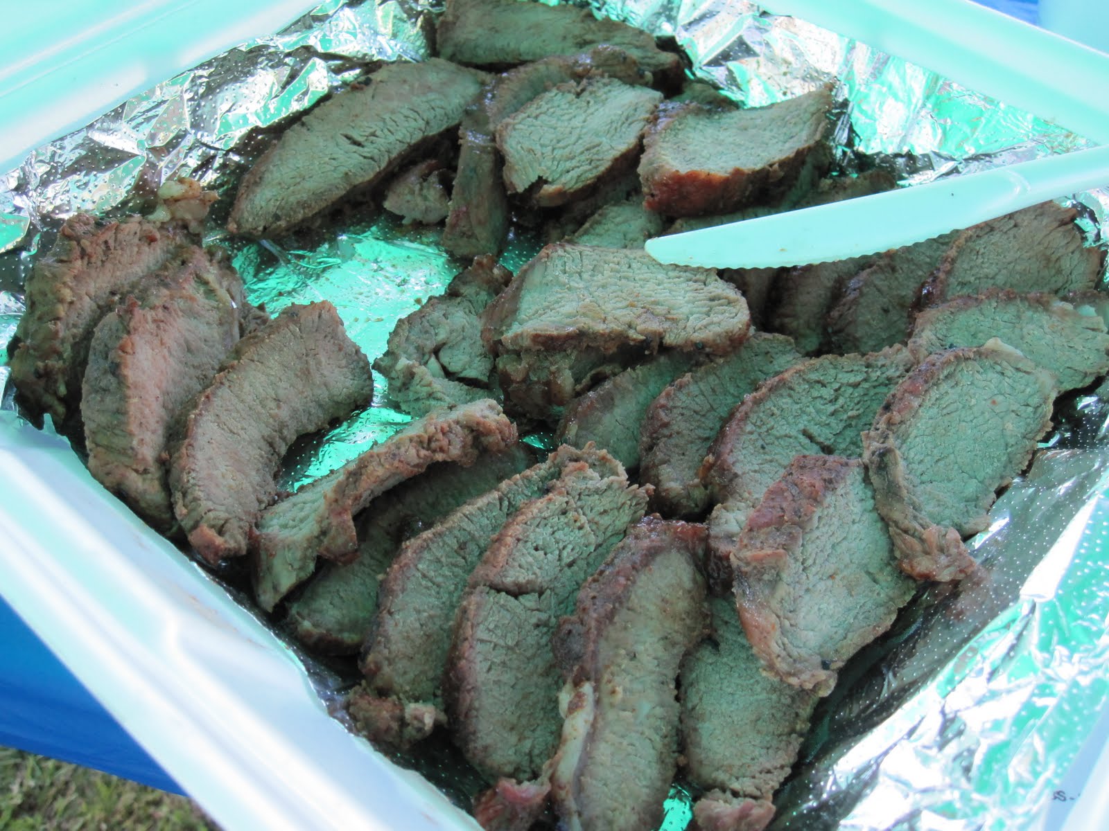 Man Up Tales of Texas BBQ™ Goldthwaite cookoff the food