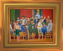 Πρωτομαγιά 1950. Καφενείο Σωκράτη Κανελέτη.