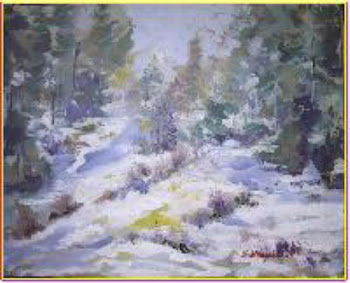 BOSCO CON LA NEVE A FOLGARIA