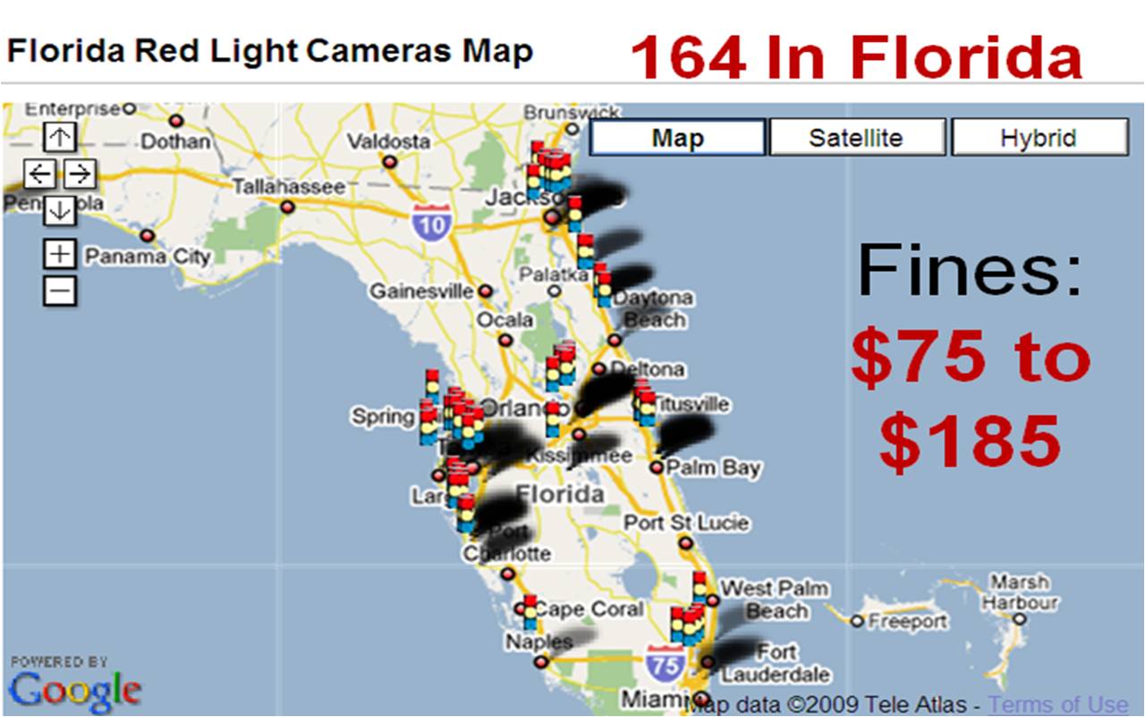 Red Light Camera Map United States Map