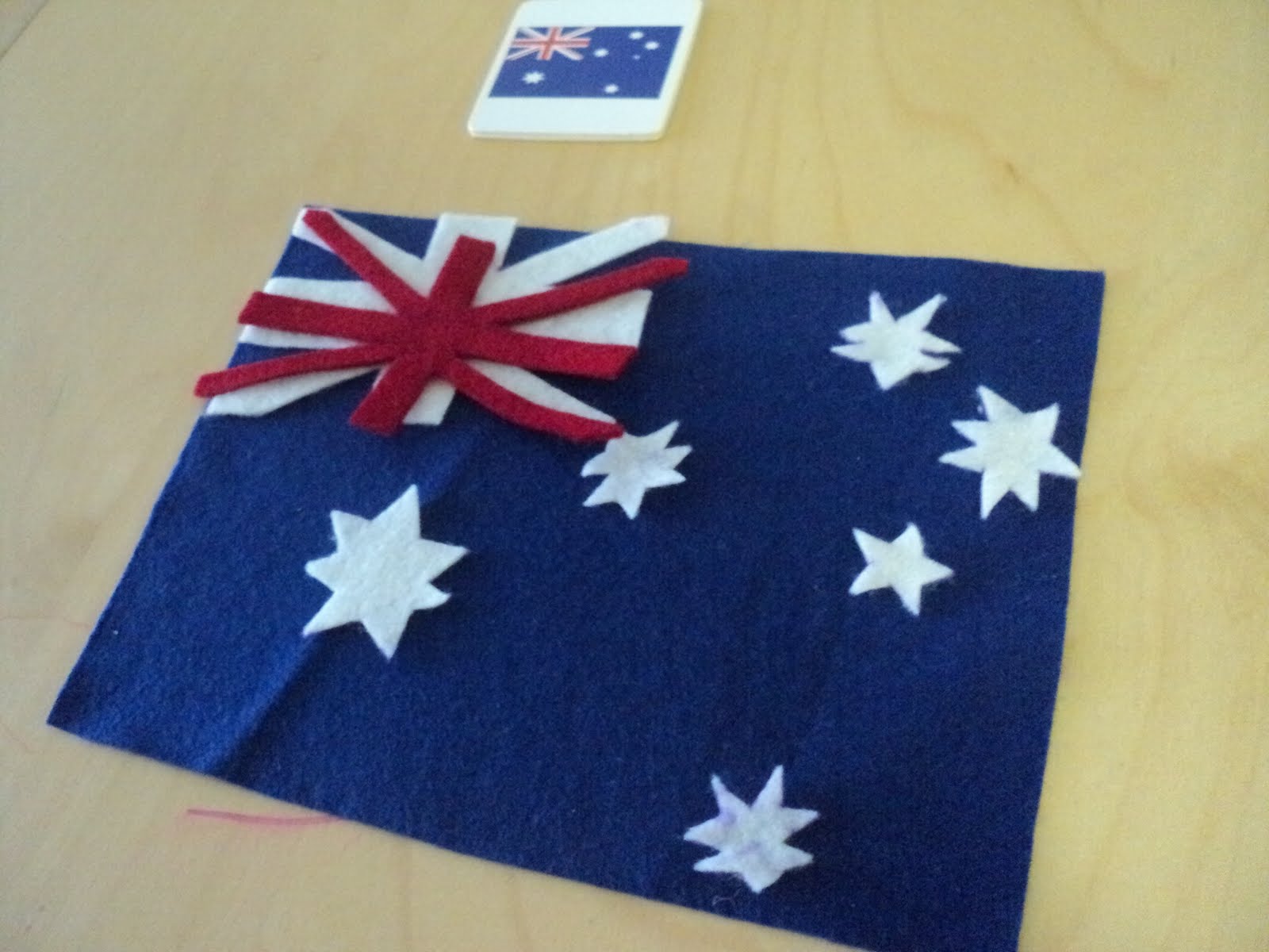 A Little Learning For Two Felt Flags Australia Day