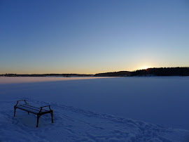 Solnedgång över Lindesjön, december 2010