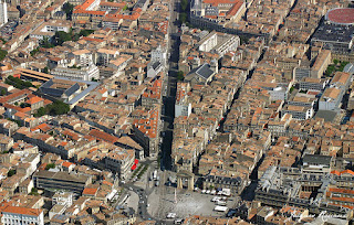 Vue aérienne du quartier de la Victoire de la ville de Bordeaux