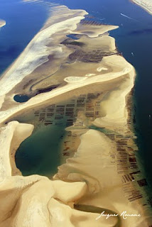 Photo aérienne du Banc d'Arguin sur le Bassin d'Arcachon