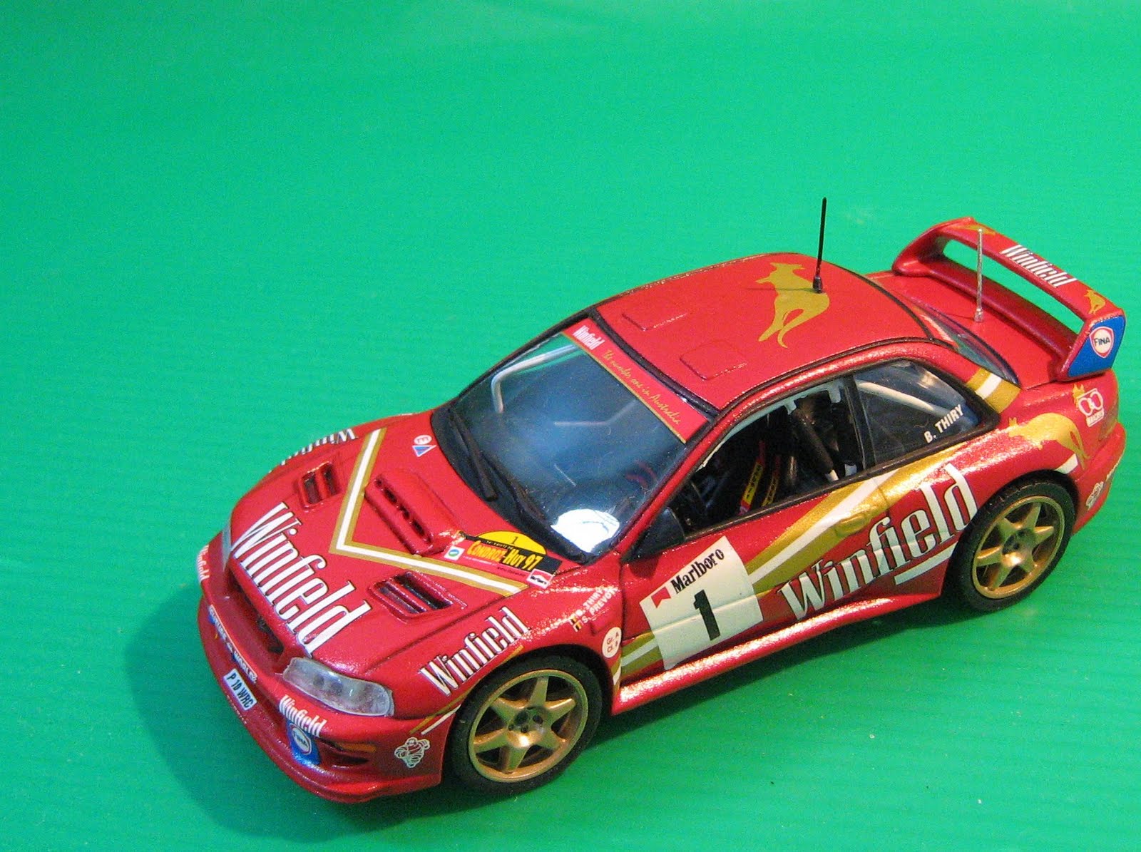 1:43 decal Racing43:Subaru Impreza WRC-Winfield-Rally Condroz 1997