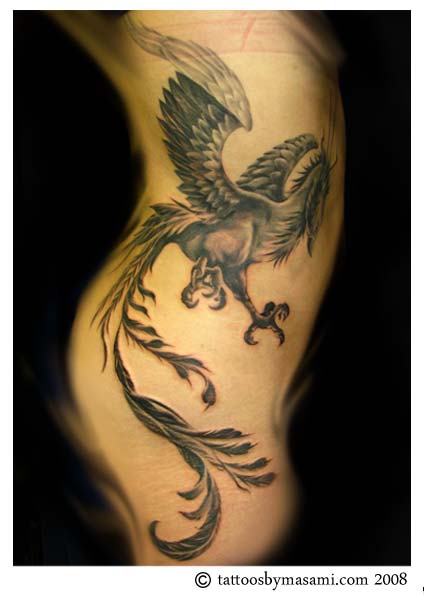 Chinese Tattoo Art. Label: Chinese Phoenix Tattoo, Chinese Tattoo Art,