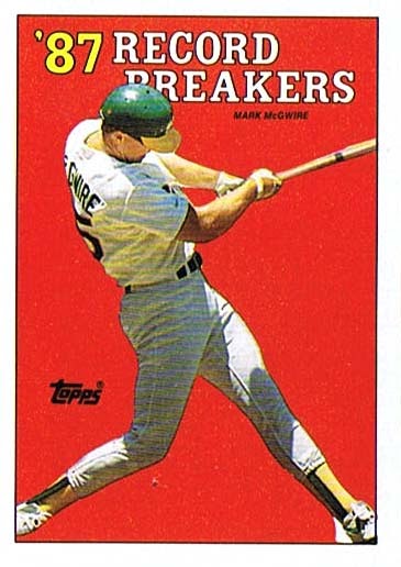 88 Topps Cards: #3 Mark McGwire Record Breaker