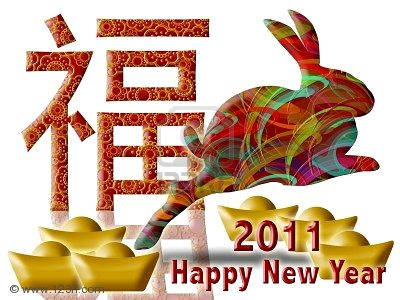 happy new year in chinese rabbit. Happy Chinese New Year